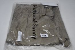 Three pairs of as new House of Sunny Slanted cargo combat pants (UK 10 - RRP £55 each).