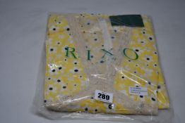 An as new Rixo micro mod floral yellow dress (UK 10 - RRP £265).