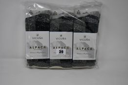 Seven pairs of Vicuna London Alpaca Antarctica 4003 Antarctica Sock (All M 6-8 - RRP £32 a pair).