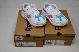 Four pairs of infants as new Reebok Aztrek trainers (All 8.5).