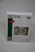 Twenty boxed as new Youshiko radio controlled jumbo LCD clocks.