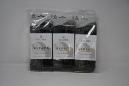 Six pairs of Vicuna London Alpaca Antarctica 4003 Antarctica Sock (All M 6-8 - RRP £32 a pair).