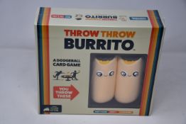 Six boxed as new Throw Throw Burrito board games.