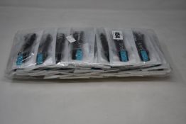 A large quantity of boxed as new Fitbit classic buckle silicone wrist straps in black (Approximately