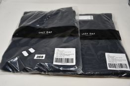 Two pairs of ladies as new Lazy Oaf Split The Difference casual pants in green and black (36).