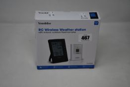 Five boxed as new Youshiko RC Wireless Weather station with indoor/outdoor thermometer (YC9355).