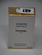 One boxed as new Chanel Coco Mademoiselle eau de parfum spray 100 ml.