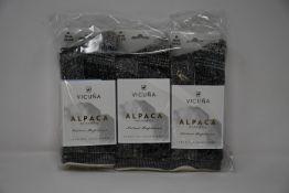 Six pairs of Vicuna London Alpaca Antarctica 4003 Antarctica Sock (All M 6-8 - RRP £32 a pair).