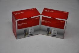 Twenty boxed as new Danfoss 013G6055 RAS-C2 Thermostatic Radiator Valves.