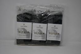 Six pairs of Vicuna London Alpaca Antarctica 4003 Antarctica Sock (All M 6-8 - RRP £32 a pair).