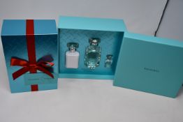 Three boxed as new Tiffany & Co Gift Set II for Women to include body lotion (100ml), Tiffany & Co