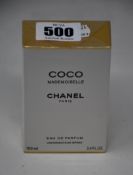 One boxed as new Chanel Coco Mademoiselle eau de parfum spray 100 ml.