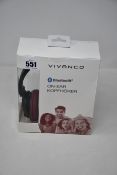 Five boxed as new Vivanco on-ear bluetooth headphones (Mooove air red).