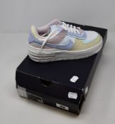 A pair of women's as new Nike Air Force 1 Shadow trainers (UK 3).