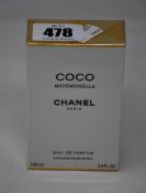 One boxed as new Chanel Coco Mademoiselle eau de parfum spray 100 ml.
