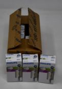 Ten boxed as new Philips CorePro r7s 118mm 14-100w 830 D lamps.