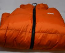 An as new Schott Idaho unisex coat in orange (L - RRP £135).