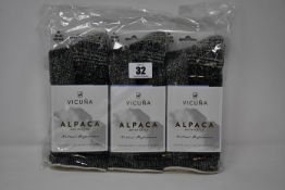 Six pairs of Vicuna London Alpaca Antarctica 4003 Antarctica Sock (All M 6-8 - RRP £32 a pair).