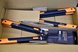 Four as new Fiskars Telescopic Hedge Shears HS86.