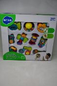Six boxed as new Hola 10-piece Rocking Rattle sets.