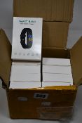 Ten as new ROhS Smart Band Your Health Steward fitness watches in teal colour.
