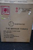 One boxed as new S'bagno 600 x 800mm Illuminated LED Bathroom Mirror.