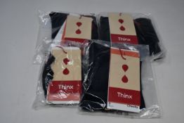 Ten pairs of assorted Thinx period proof underwear.