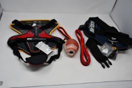 Four boxed as new Julius K9 dog harness and related items to include one Julius K9 duo play ball,