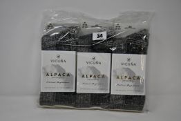 Six pairs of Vicuna London Alpaca Antarctica 4003 Antarctica Sock (All M 6-8 - RRP £32 a pair).