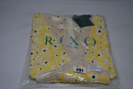 An as new Rixo micro mod floral yellow dress (UK 10 - RRP £265).