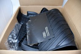 A Set of Audi A3 all weather rubber floor mats (Front and rear).