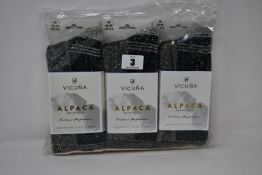 Six pairs of Vicuna London Alpaca Antarctica 4003 Antarctica Sock (All M 6-8 - RRP £32 a pair).