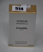 One boxed as new Chanel Coco Mademoiselle eau de parfum spray 100 ml.