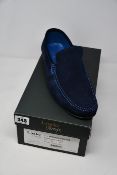 A pair of as new Loake Lifestyle Nicholson shoes in navy suede (UK 12 - RRP £140).