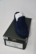 A pair of as new Loake Lifestyle Nicholson shoes in navy suede (UK 10.5 - RRP £140).
