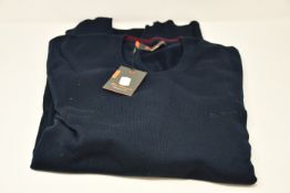 Four as new Ben Sherman crew neck jumpers (Sizes M, L, XL, XXL - RRP £42 each).