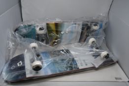 A Globe G2 Sprawl Disappearing Trees complete skateboard and a Globe G2 Sprawl Metropolypse complete