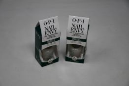 A quantity of boxed as new OPI Nail Envy nail treatment original formula nail strengthened (
