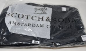Two as new Scotch & Soda soft knit crew neck sweaters (L - RRP £80 each).
