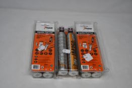 Three boxed as new Paslode Impulse Fuel Cell IM350 (2 pcs per box).