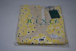 An as new Rixo micro mod floral yellow dress (UK 8 - RRP £265).