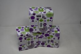 Three boxed as new Scentsy Swivel wall fan diffuser with light.