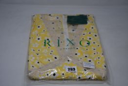 An as new Rixo micro mod floral yellow dress (UK 12 - RRP £265).