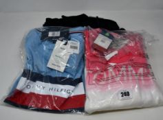 An as new Tommy Hilfiger Flex zip through jacket (L), Tommy Hilfiger Stripe T-shirt (M) and Tommy