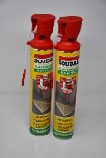 A quantity of boxed as new Soudal adhesive foam 750ml (Approximately 22 items).