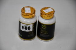 Four boxed as new NTL Collection gluta glow glutathione 100% natural food supplement capsules.