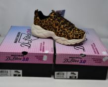Two pairs of women's as new Skechers D'Lites 3.0 Jungle Fashion (UK 7,8).