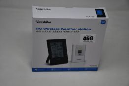 Five boxed as new Youshiko RC Wireless Weather station with indoor/outdoor thermometer (YC9355).
