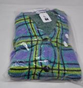 Three as new Ragged jeans fluffy knit check cardigans (All S - RRP £50 each).