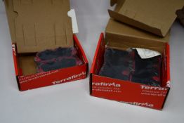 Two boxed as new Terrafirma Premium ceramic brake pad sets.